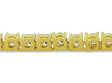 High Quality 1 Row Iced Cz Tennis Chain 14k Gold Plated 30" 4mm Necklace