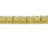 High Quality 1 Row Iced Cz Tennis Chain 14k Gold Plated 30" 4mm Necklace