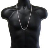 High Quality 1 Row Iced Cz Tennis Chain 14k Gold Plated 30" 4mm Necklace