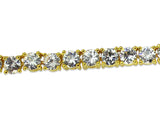 High Quality 1 Row Iced Cz Tennis Chain 14k Gold Plated 30" 4mm Necklace