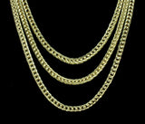 Franco Chain Link 5mm Necklace 14k Gold Plated 16"-30" Choker Hip Hop Fashion