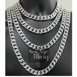 Mens Miami Cuban Choker Link Cubic Zirconia Necklace Hip Hop Chain Gold Plated