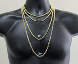 Men Women Iced Ankh Cz Pendant 14k Gold Plated with Venetian Necklace Hip Hop