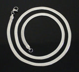 Stainless Steel Herringbone Chain Classic Necklace Men Women 16"-24"