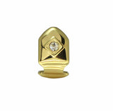 Cz Single Tooth Grill Cap Grillz Teeth w/Mold 14k Gold Plated Hip Hop