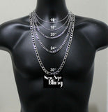 Stainless Steel Figaro Chain 7"- 30" Men Women Necklace 3/4/5/7/9/10/12mm