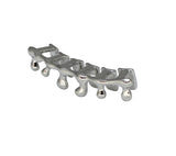 Bottom Piece Drip Grillz Custom Fit Silver Plated Teeth Caps Lower Grill