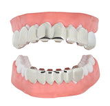 4 pc Grillz Gold Plated Combo Set 8 Teeth Top 6 Bottom Custom Grill