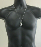 Praying Hands Pendant 24" Box Stainless Steel Necklace Mens Hip Hop Jewelry