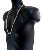 Iced Cluster Chain 14k Gold Plated Cz Hip Hop 30 inch Necklace