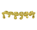 Drip Grillz Custom Fit 14k Gold Plated Teeth Bottom Piece