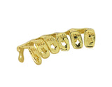 Drip Grillz Custom Fit 14k Gold Plated Teeth Bottom Piece